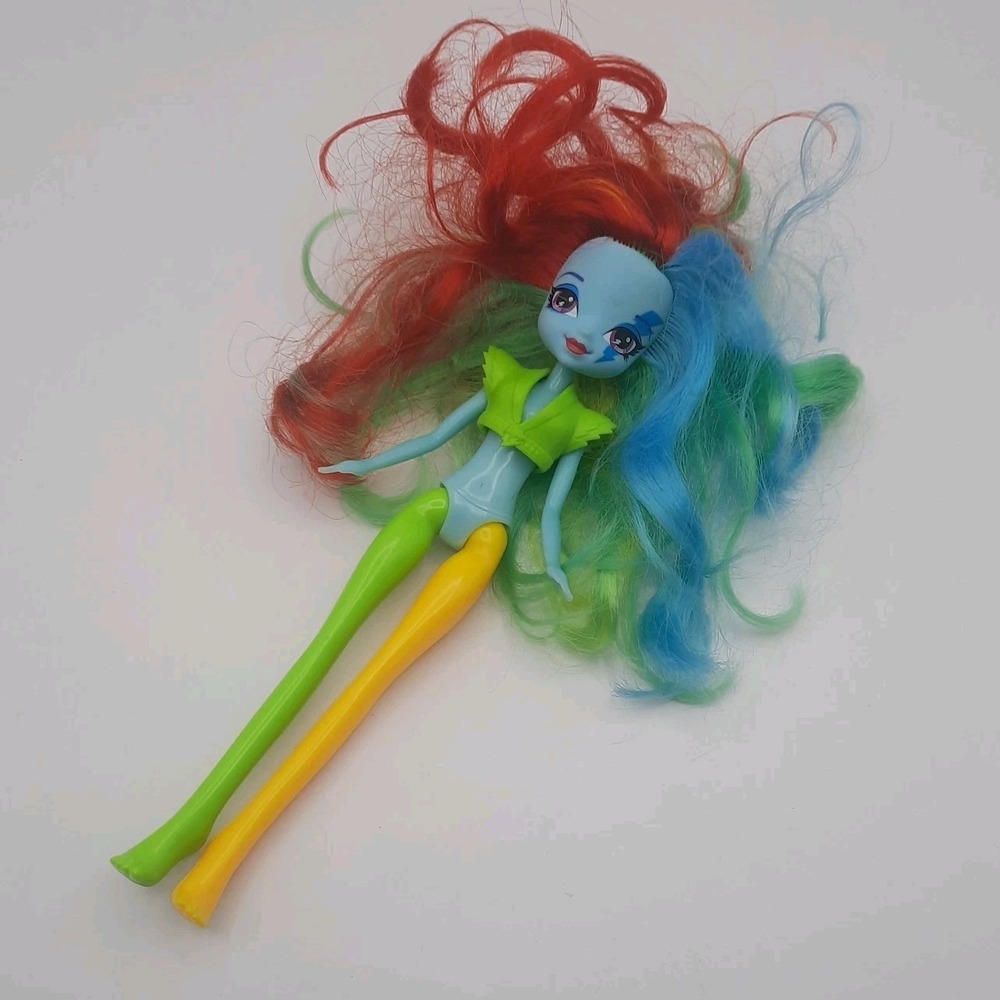 My Little Pony Equestria Girls Rainbow Dash Doll Lightning Bolt 9" Naked